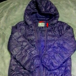 Purple primary kids winter coat size 6/7